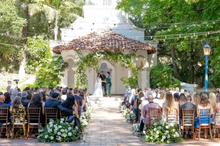 Rancho Las Lomas wedding ceremony - one of Orange County wedding venues
