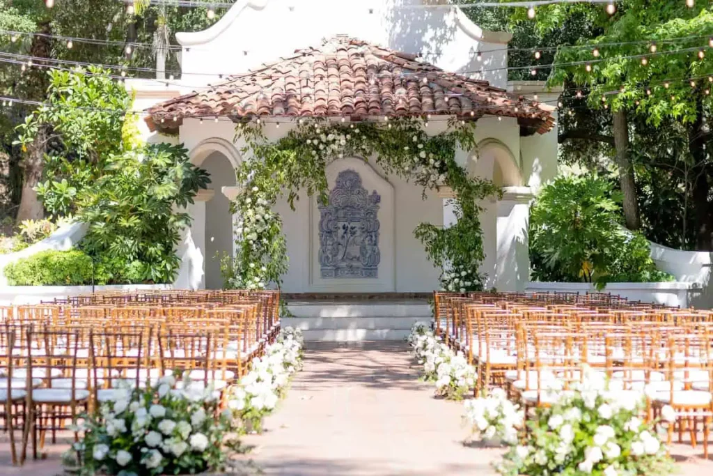Rancho Las Lomas wedding setup-banner